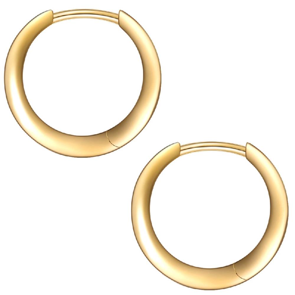 Rafaela Donata Creolen Sterling Silber gelbgold Clearance-Verkauf