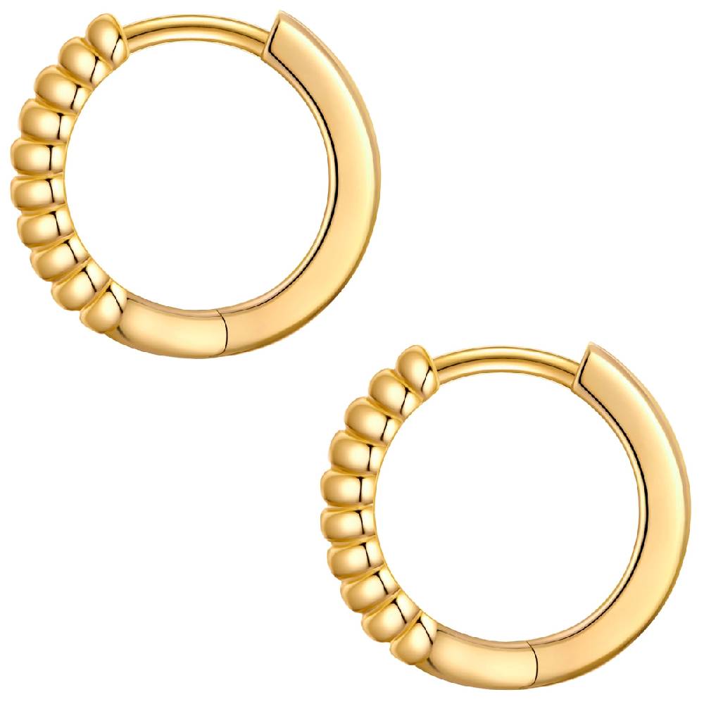 Rafaela Donata Creolen Sterling Silber gelbgold Speichern exportieren