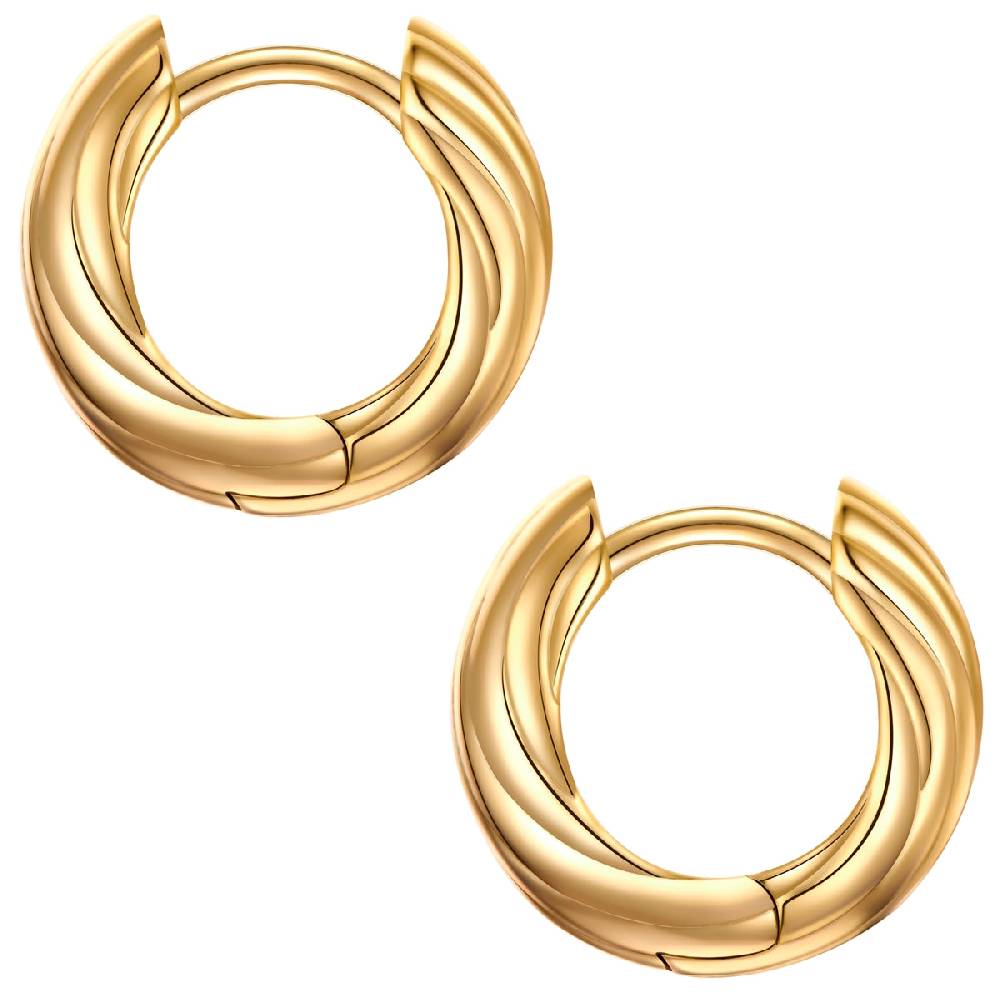 Rafaela Donata Creolen Sterling Silber gelbgold 50% Rabatt für begrenzte Zeit