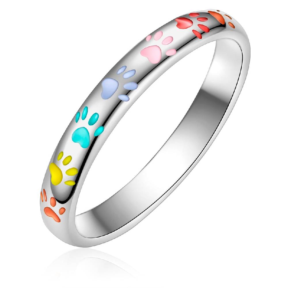 Rafaela Donata Ring Sterling Silber Emaille multicolor Auslauf