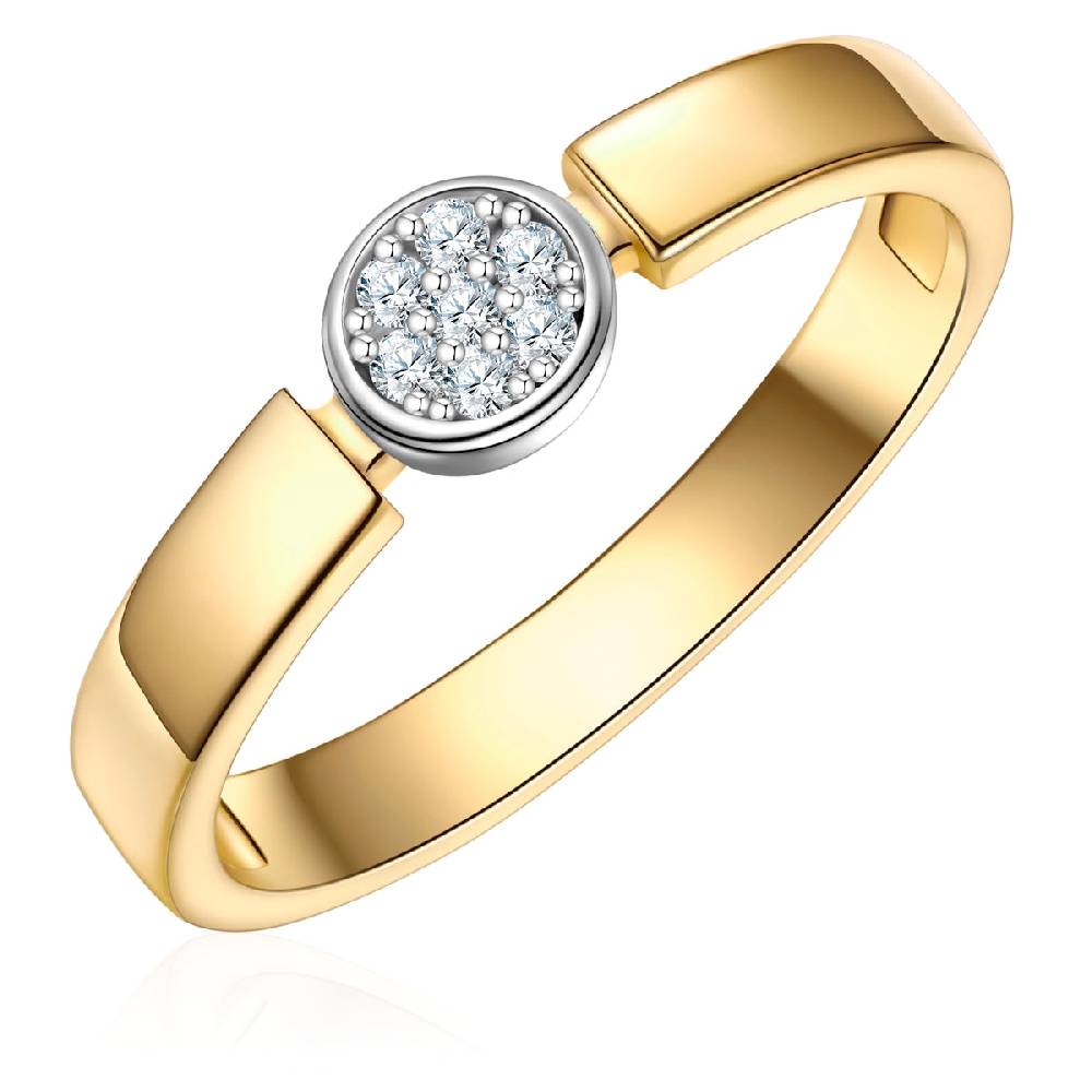Rafaela Donata Ring Sterling Silber bicolor Zirkonia weiß Günstiger Verkauf