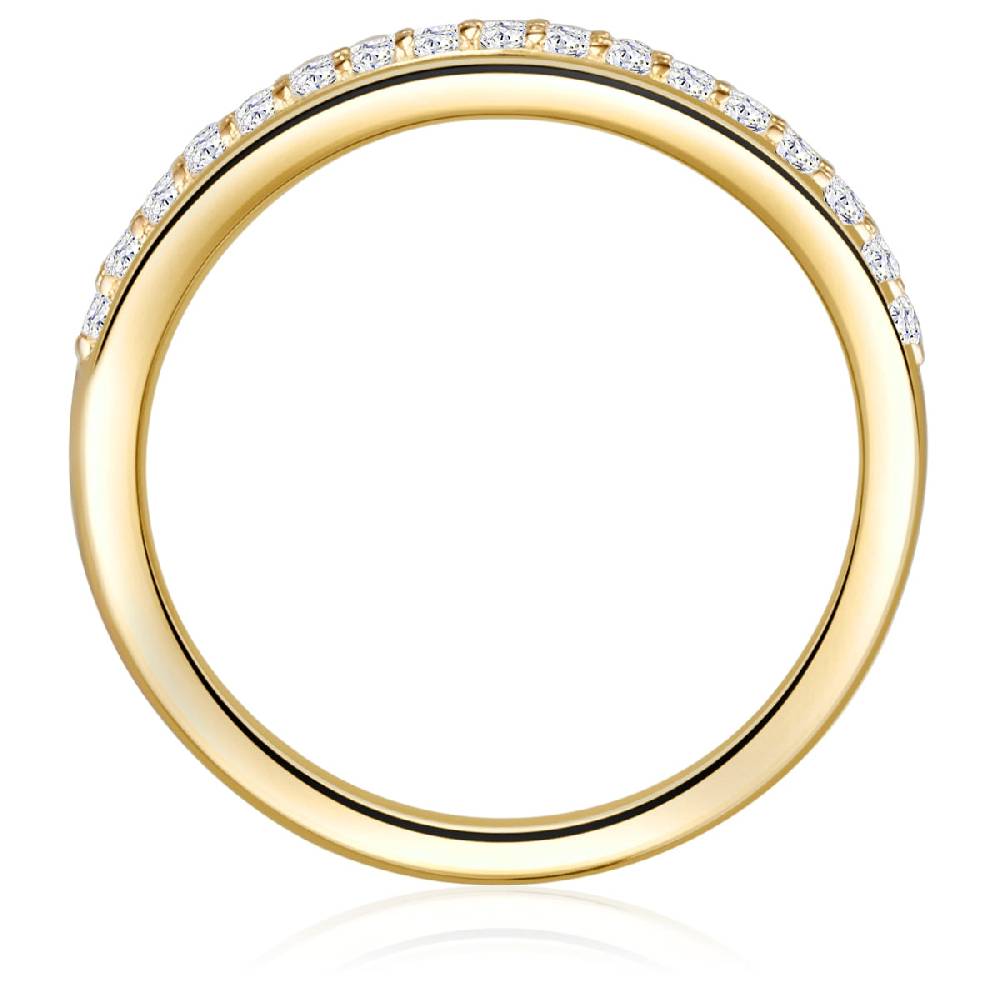 Rafaela Donata Ring Sterling Silber gelbgold Zirkonia weiß Limitierter Zeitrabatt