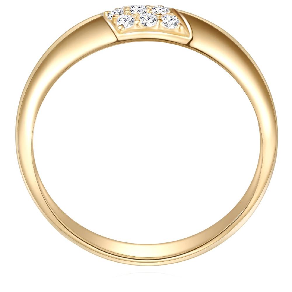 Rafaela Donata Ring Sterling Silber gelbgold Zirkonia weiß Begrenztes Angebot