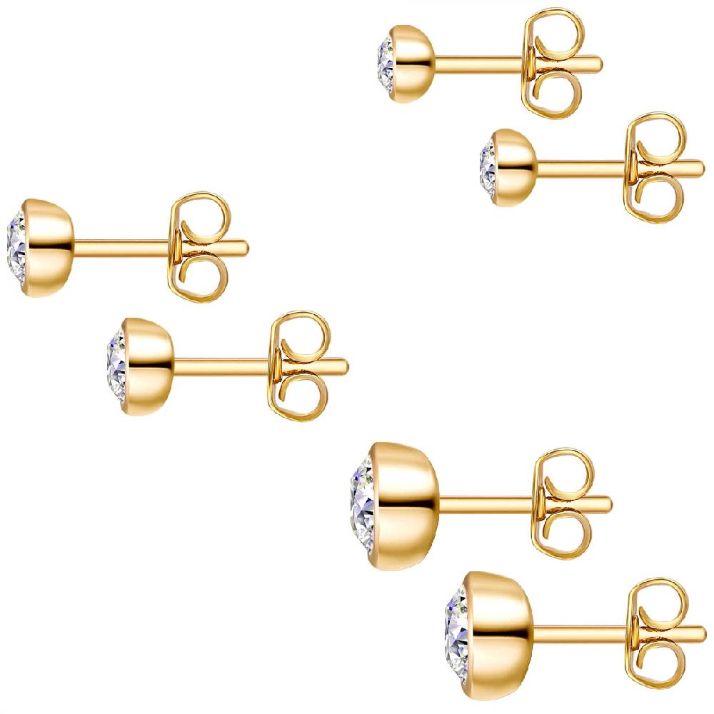 Rafaela Donata 3er Set Ohrstecker Sterling Silber verziert mit Kristallen von Swarovski® weiß Exklusivangebot