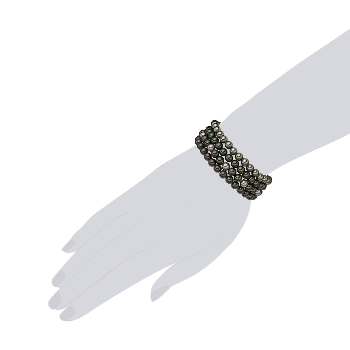 Rafaela Donata 4er Set Armbänder Muschelkernperle multicolor Black Friday