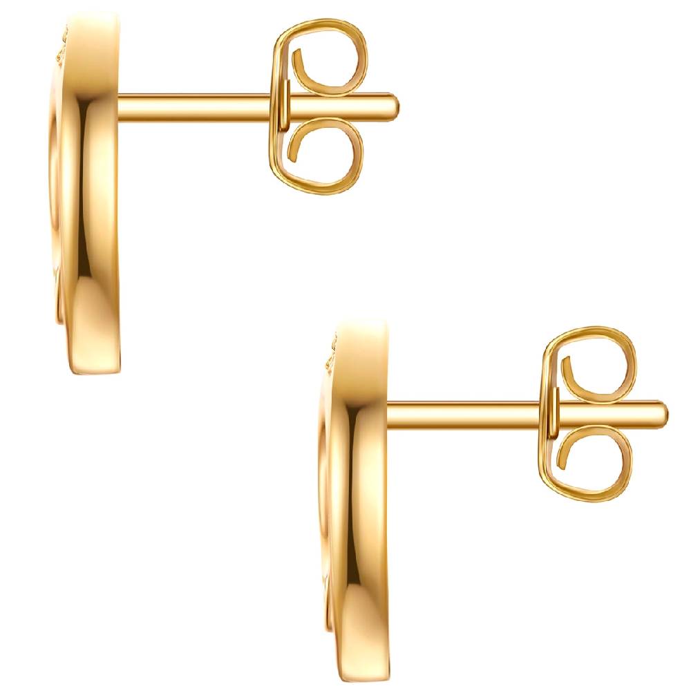 Rafaela Donata Ohrstecker Sterling Silber gelbgold Zirkonia weiß Zeitlich begrenztes Angebot