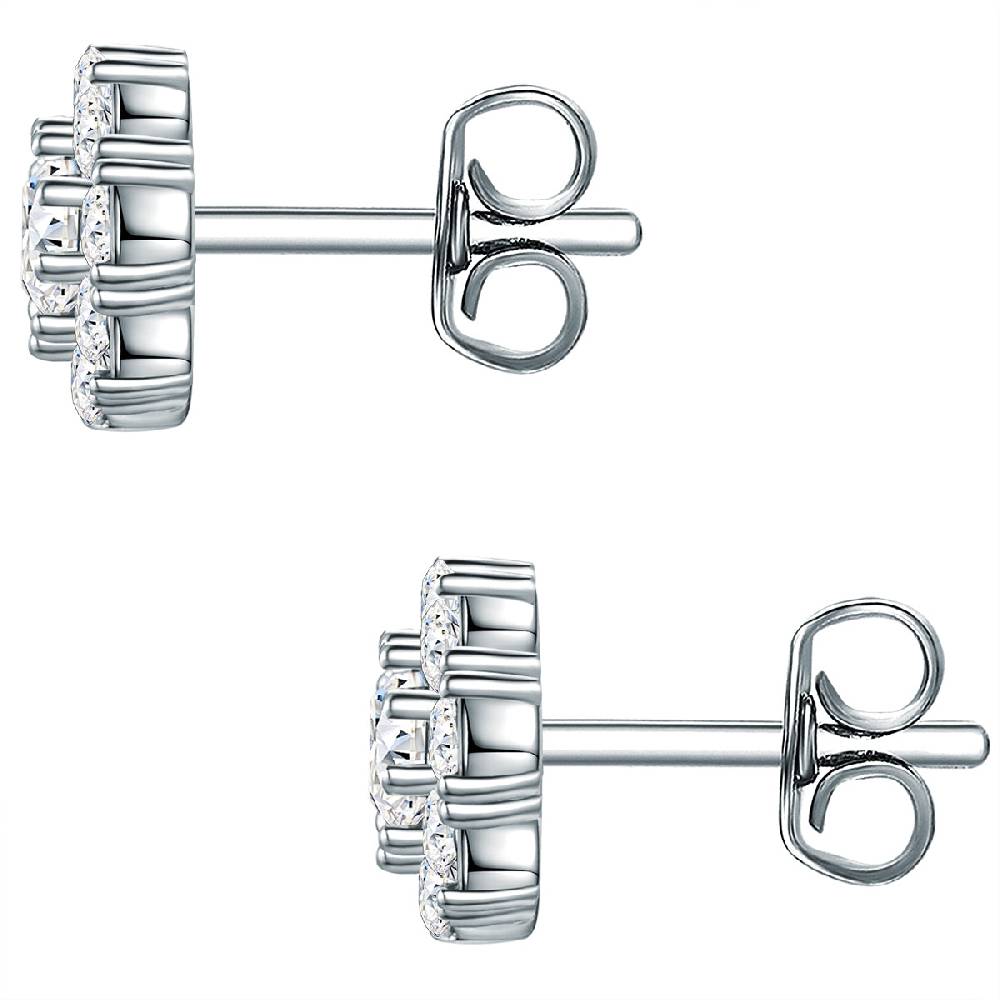 Rafaela Donata Ohrstecker Sterling Silber verziert mit Kristallen von Swarovski® weiß Super Sparpreis
