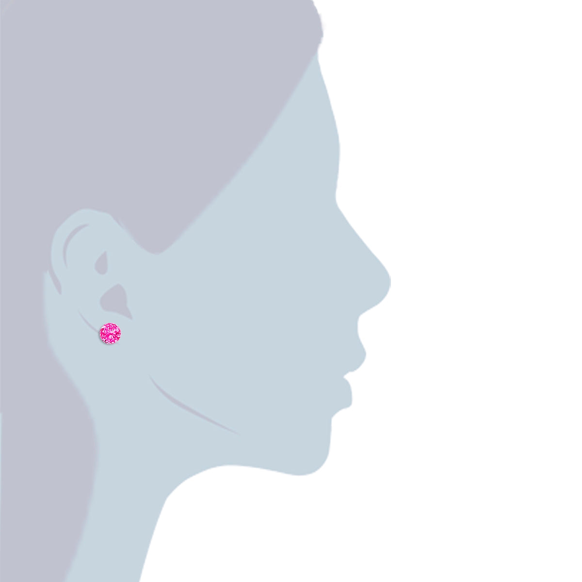 Rafaela Donata Ohrstecker Sterling Silber verziert mit Kristallen von Swarovski® rosa Wochenangebot