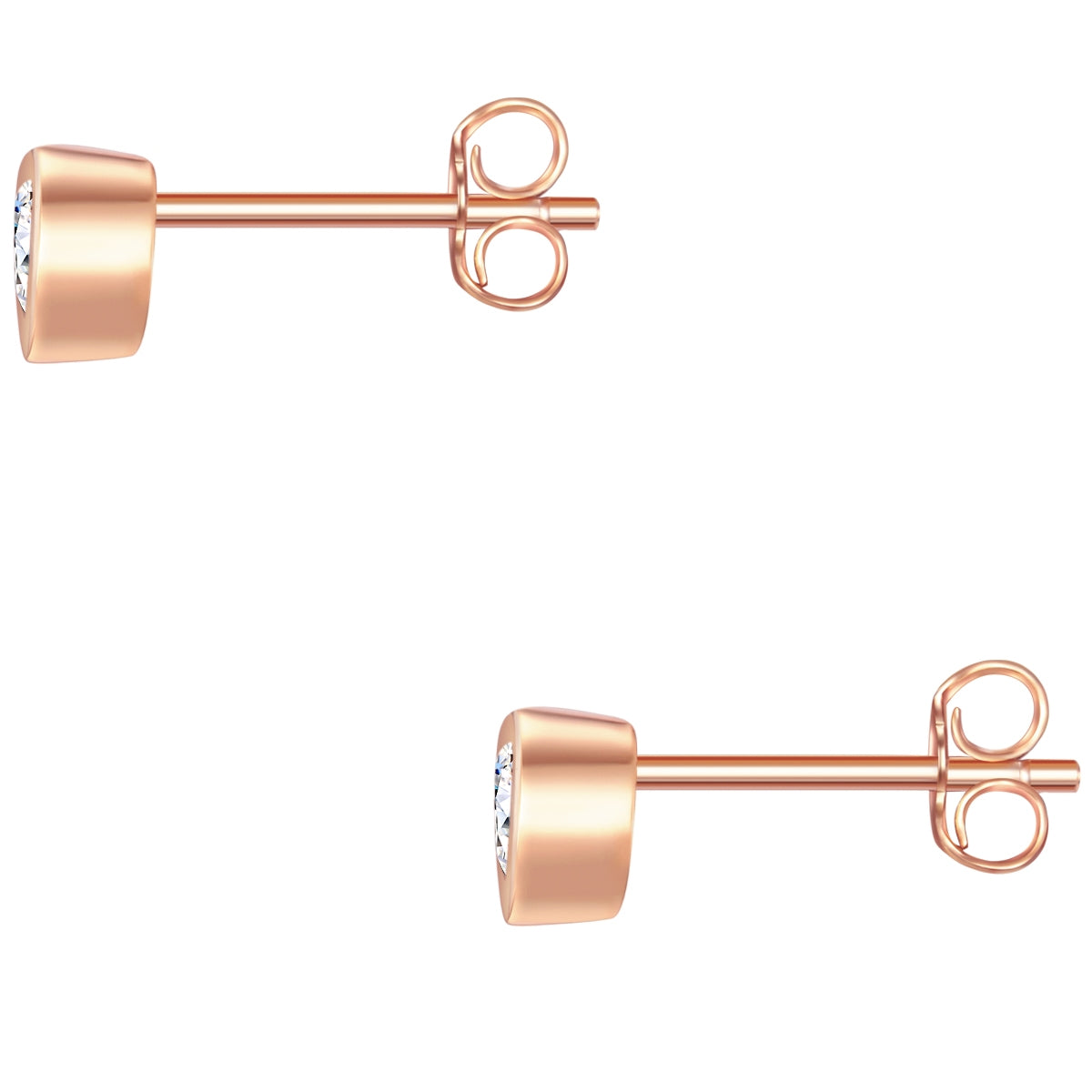 Rafaela Donata Ohrstecker Sterling Silber roségold Zirkonia weiß Letzter Tag