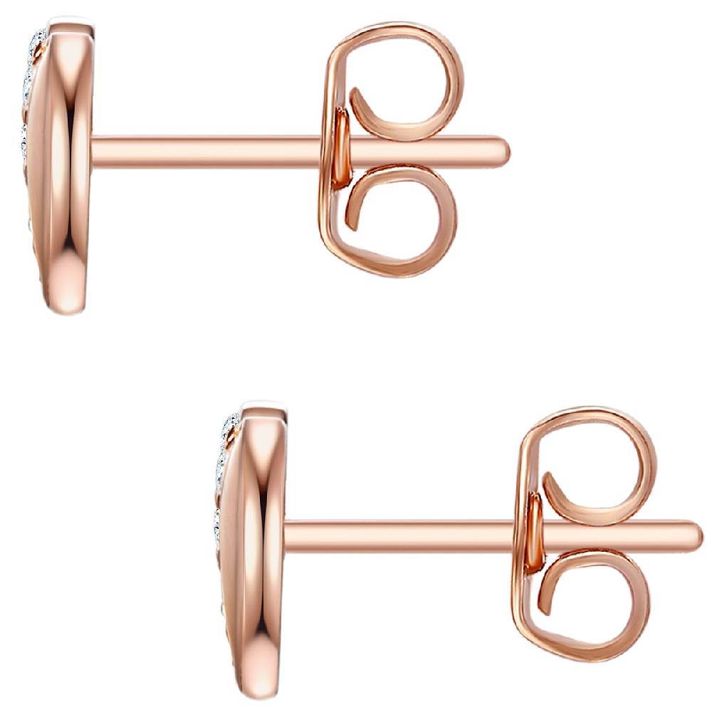 Rafaela Donata Ohrstecker Sterling Silber roségold Zirkonia weiß 50% Rabatt für begrenzte Zeit