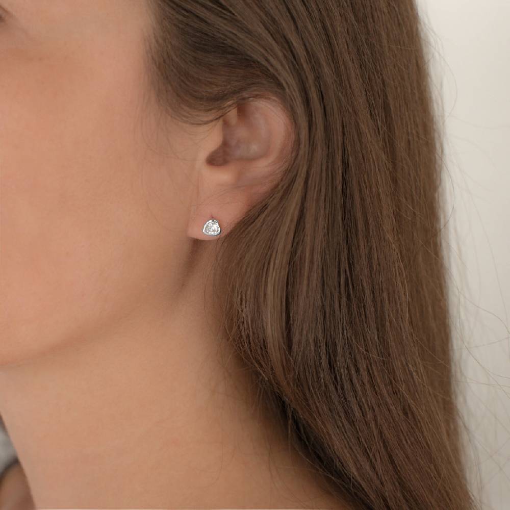 Rafaela Donata Ohrstecker Sterling Silber Zirkonia weiß Rabatte dieses Monats