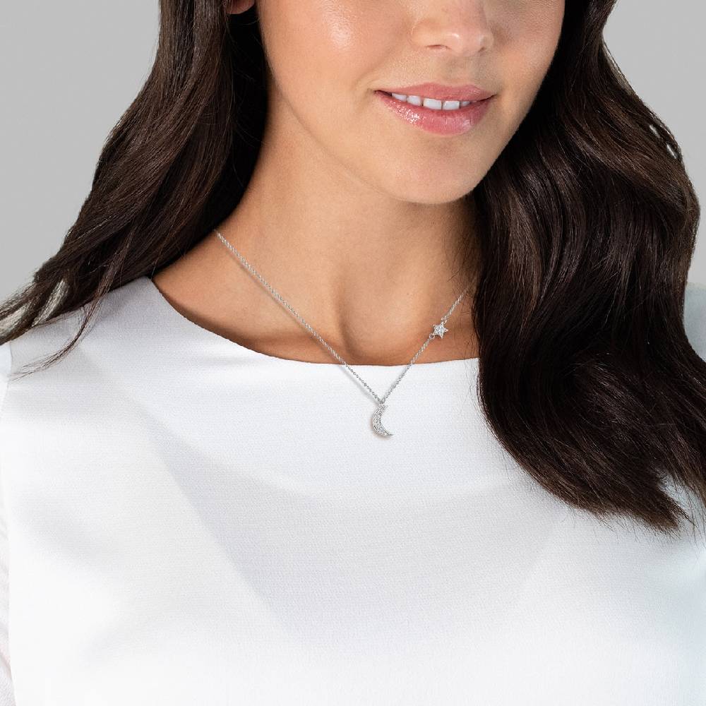 Rafaela Donata Kette mit Anhänger Sterling Silber Zirkonia weiß Versandkostenfrei
