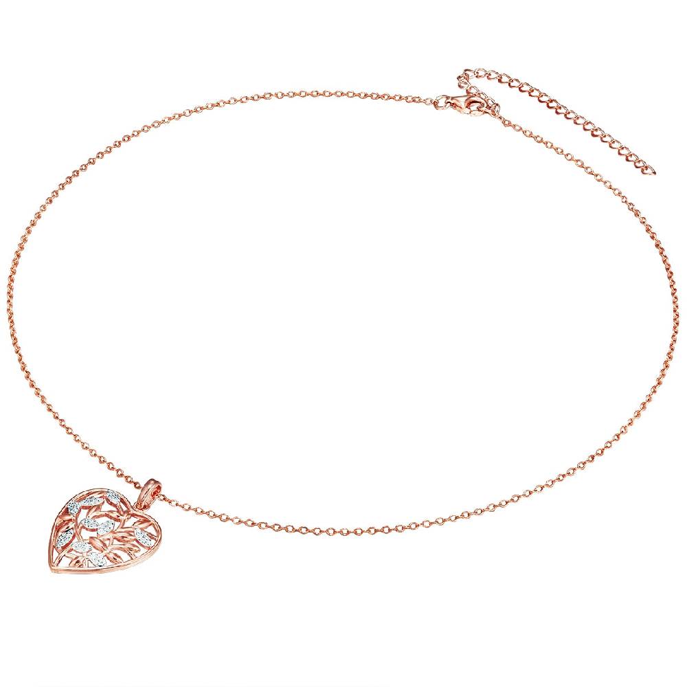 Rafaela Donata Kette mit Anhänger Sterling Silber roségold Zirkonia weiß Letzte 3 Tage