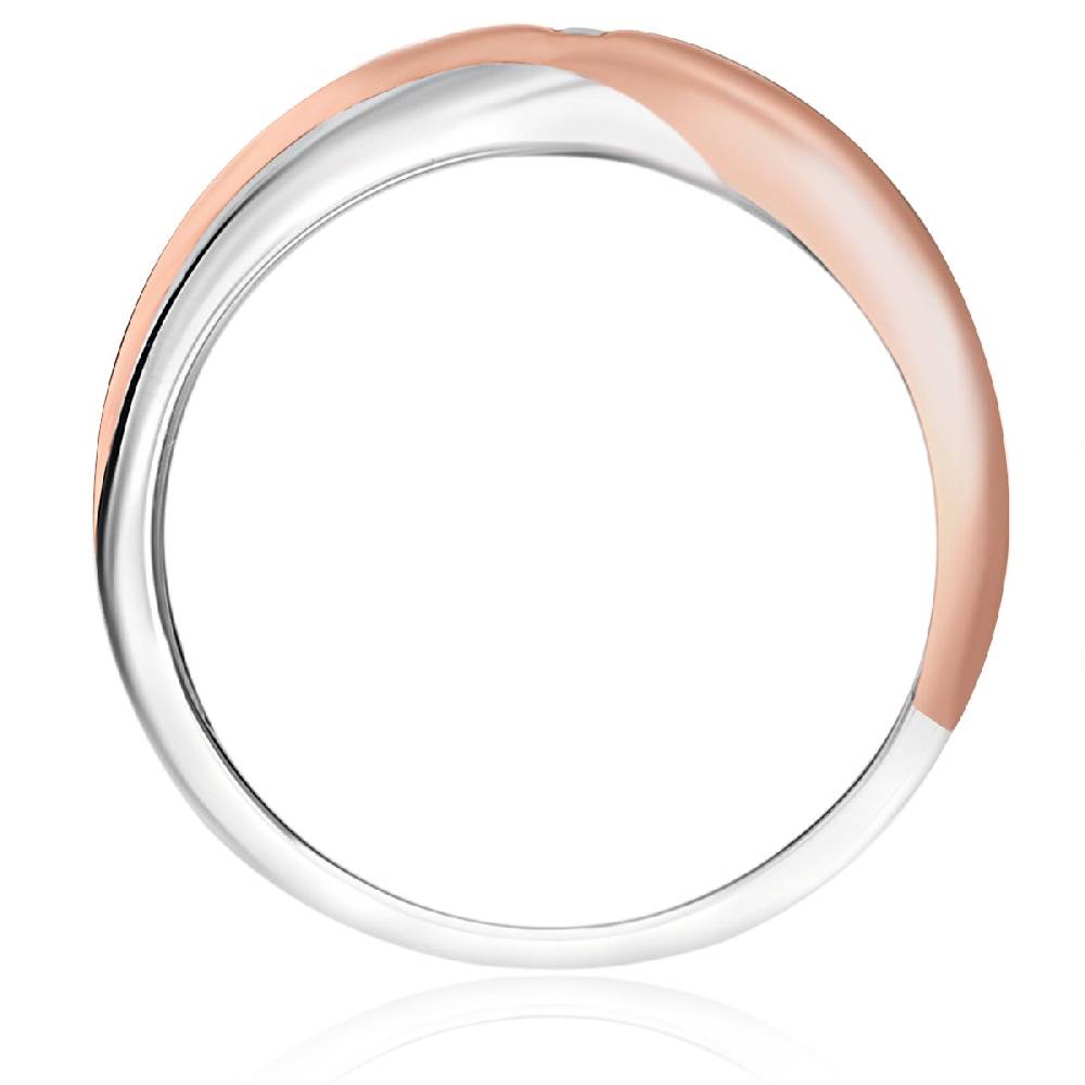 Rafaela Donata Ring Sterling Silber bi-Color Diamant weiß Saisonschlussverkauf