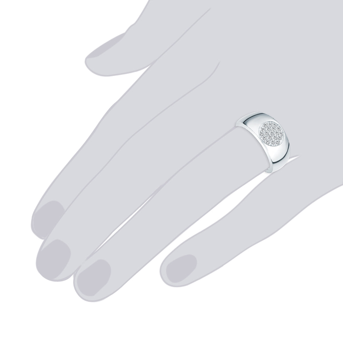 Rafaela Donata Ring Sterling Silber Zirkonia weiß Bestseller