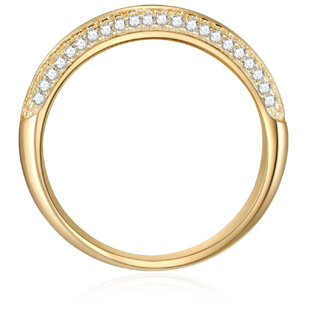 Rafaela Donata Ring Sterling Silber gelbgold Zirkonia weiß Riesige Ersparnisse