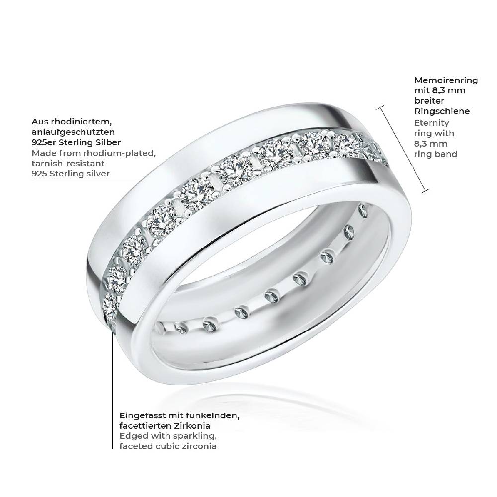 Rafaela Donata Ring Sterling Silber Zirkonia weiß Tiefpreis