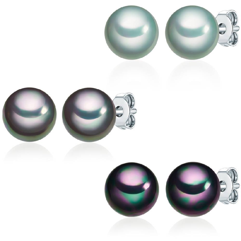 Rafaela Donata 3er Set Ohrstecker Sterling Silber Muschelkernperle multicolor Letzte 3 Tage