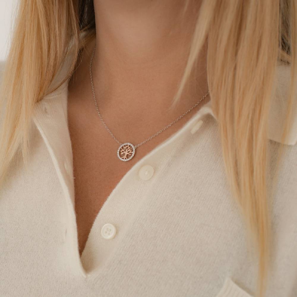 Rafaela Donata Kette mit Anhänger Sterling Silber bi-Color Zirkonia weiß Meist gekauft