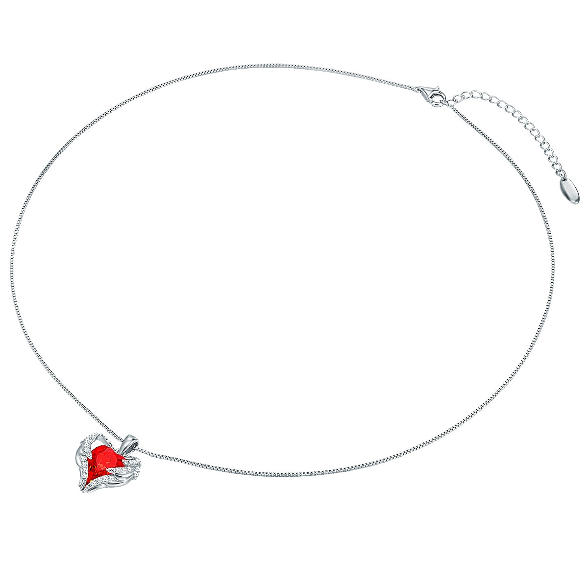 Rafaela Donata Kette mit Anhänger Sterling Silber verziert mit Kristallen von Swarovski® heller Siam weiß Exklusivangebot