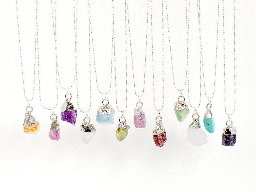 Renna Deluxe GEBURTSSTEIN Kette Silber Clearance-Verkauf