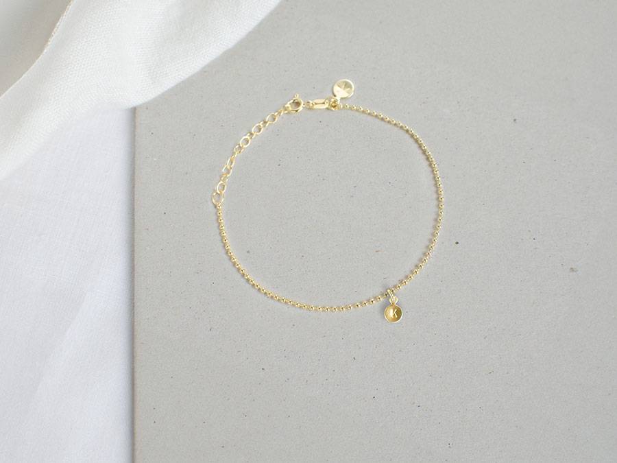 Renna Deluxe Kugel Armband mit BUCHSTABEN Gold Begrenzt auf 3 Tage
