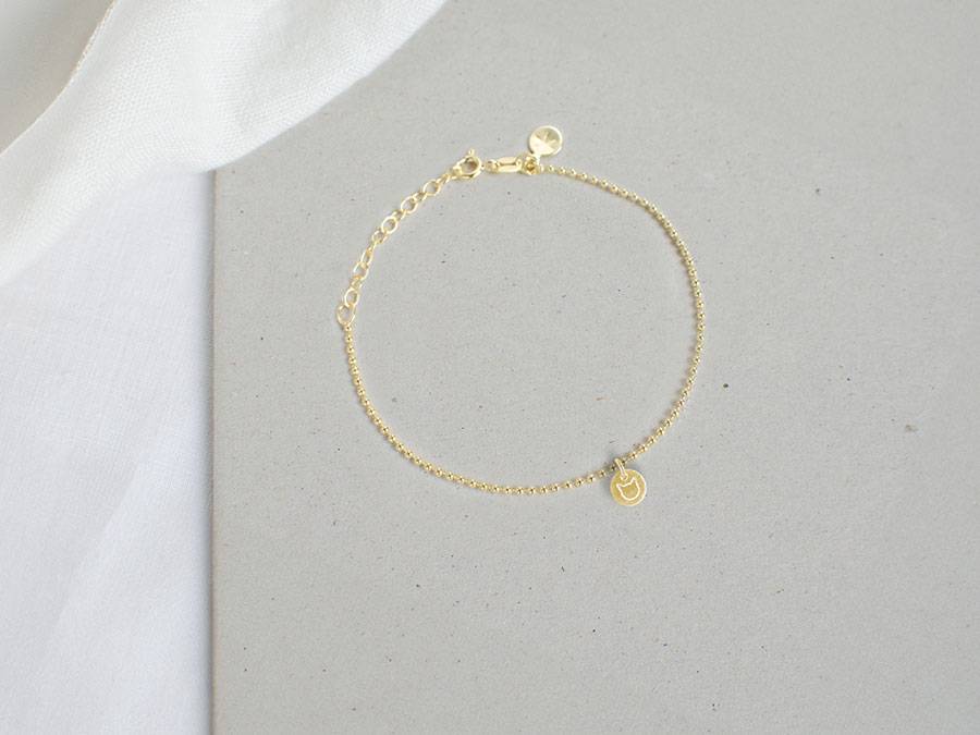 Renna Deluxe Kugel Armband mit KATZE Anhänger Gold Outlet