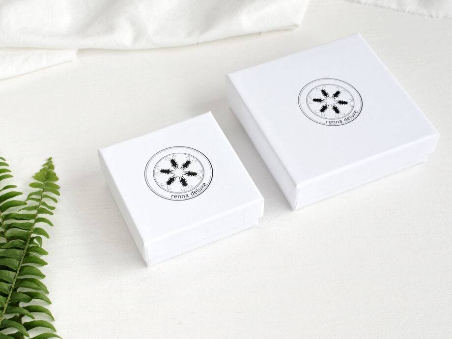 Renna Deluxe Ohrstecker Farnblatt vergoldet Sterling Silber Valentinstagsangebot