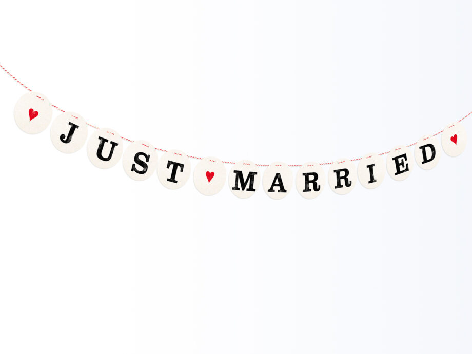 Renna Deluxe Just Married Hochzeitsgirlande Bis zu 60% Rabatt