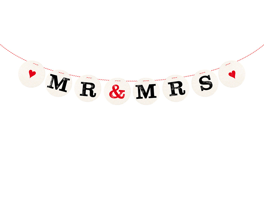 Renna Deluxe MR & MRS Girlande zur Hochzeit Bis zu 65% Rabatt