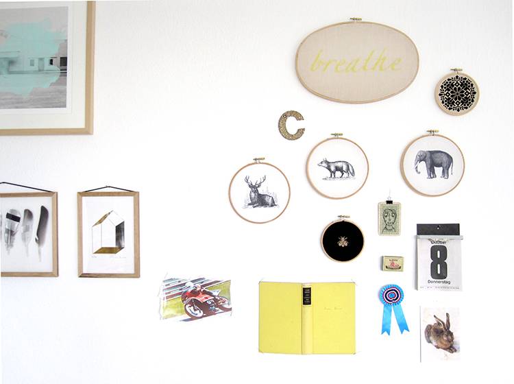 Renna Deluxe Schmetterling Bild im Stickrahmen Sonderangebot der Fabrik