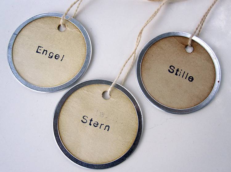 Renna Deluxe ENGEL STERN STILLE Weihnachtsanhänger Kostenloser Versand international