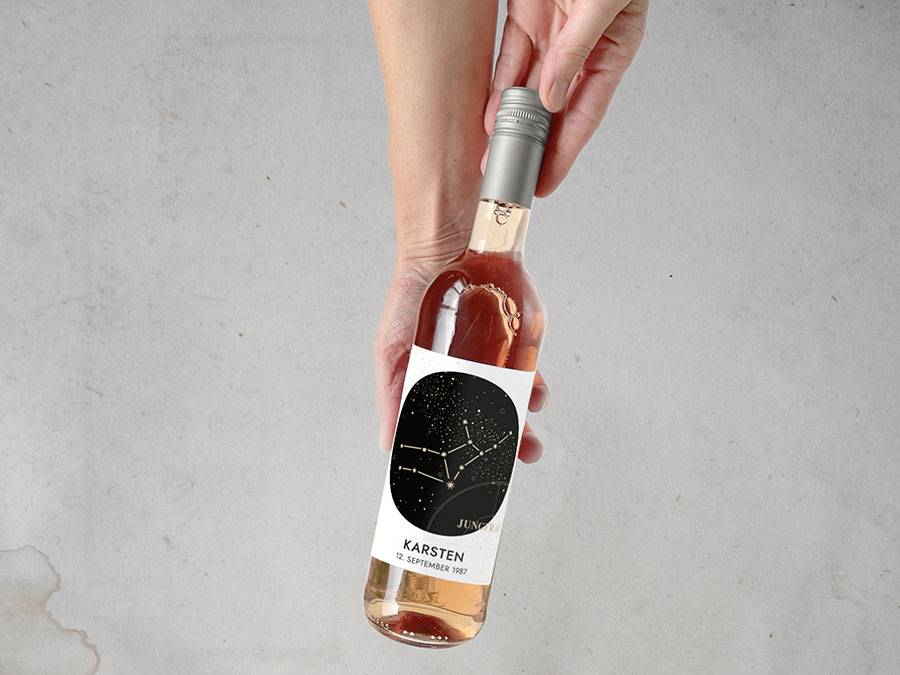 Renna Deluxe Sternzeichen Löwe | Personalisiertes Weinlabel Online