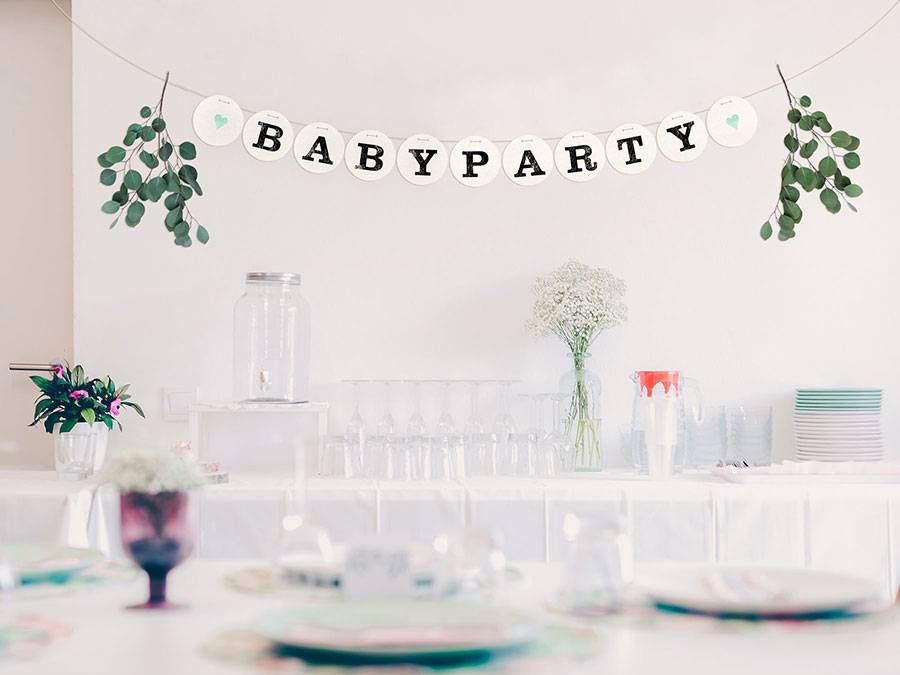 Renna Deluxe BABYPARTY Girlande Meist gekauft