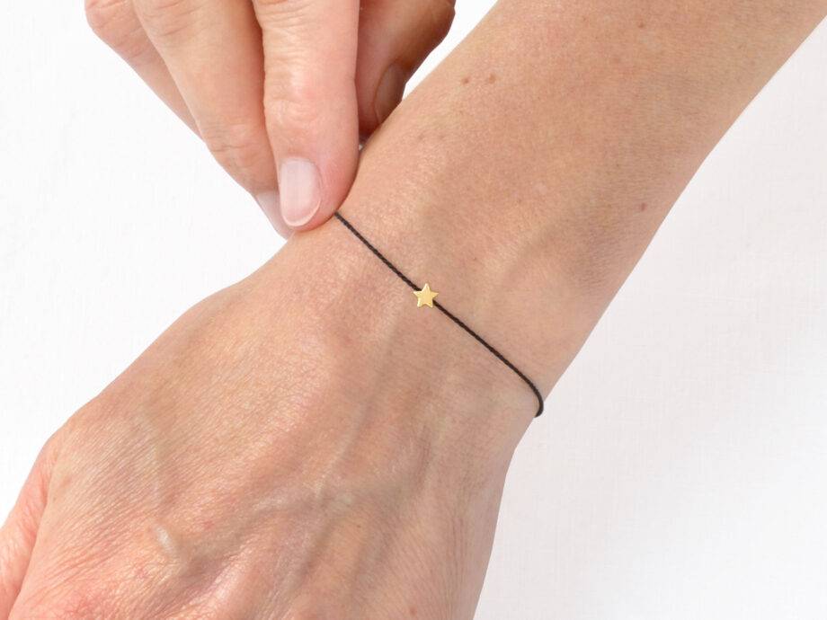 Renna Deluxe MAKE A WISH – STERN Armband Gold Fabrik Onlineshop