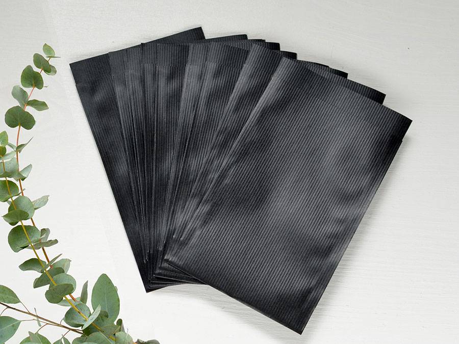 Renna Deluxe Papiertüten Schwarz Sonderangebot