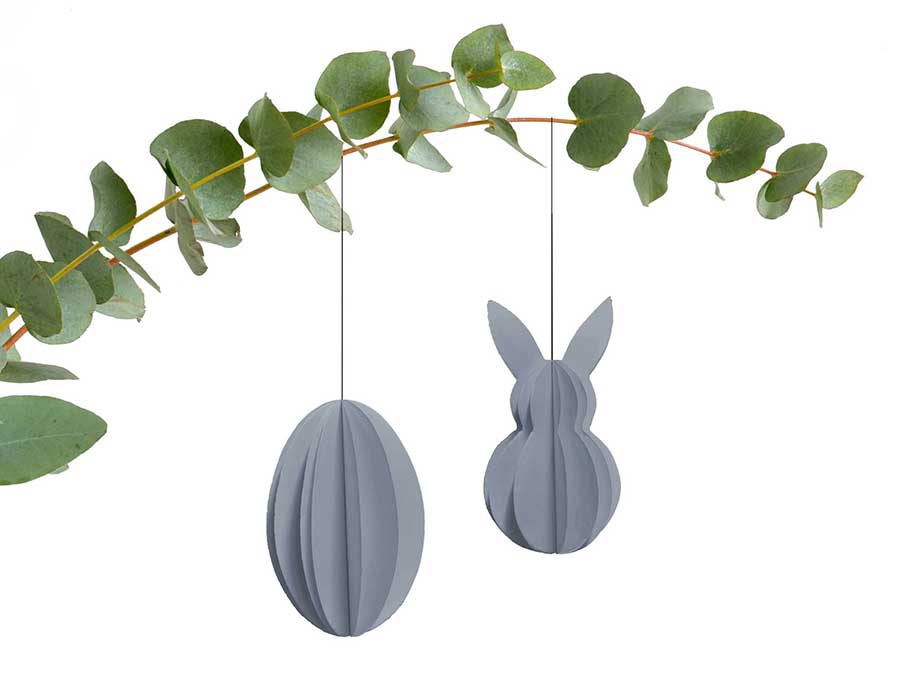 Renna Deluxe Osterei grau Anhänger Weihnachtsangebot