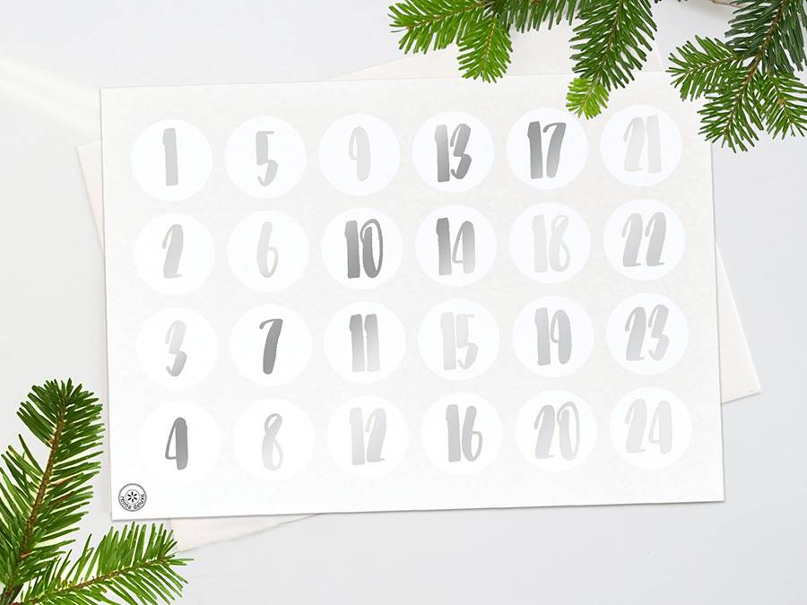 Renna Deluxe ADVENTSKALENDER Zahlen in KUPFER Blitzangebot
