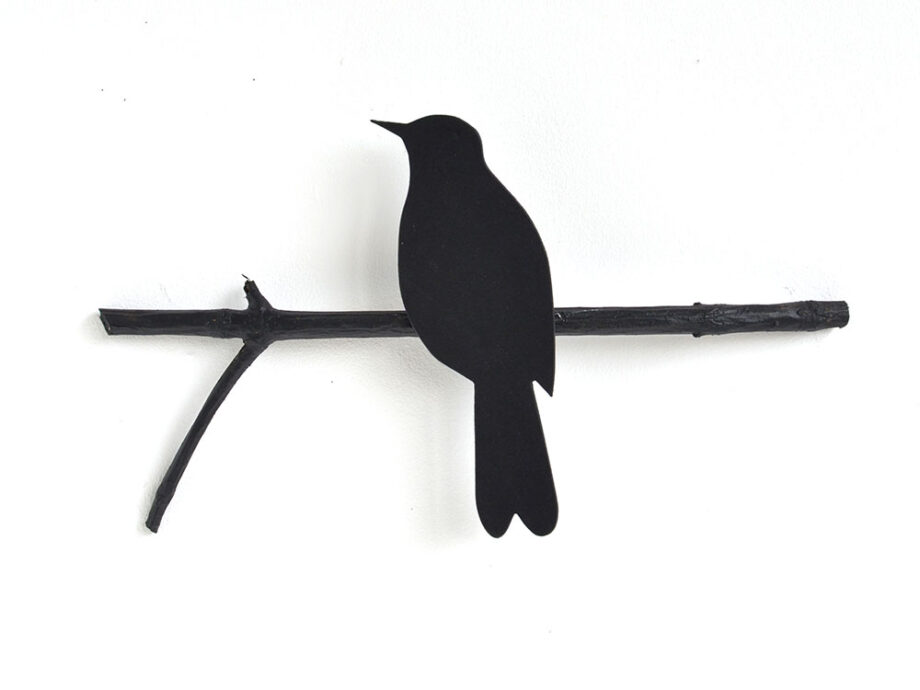 Renna Deluxe Amsel in Schwarz Wandobjekt Kauf eins, bekomm eins gratis