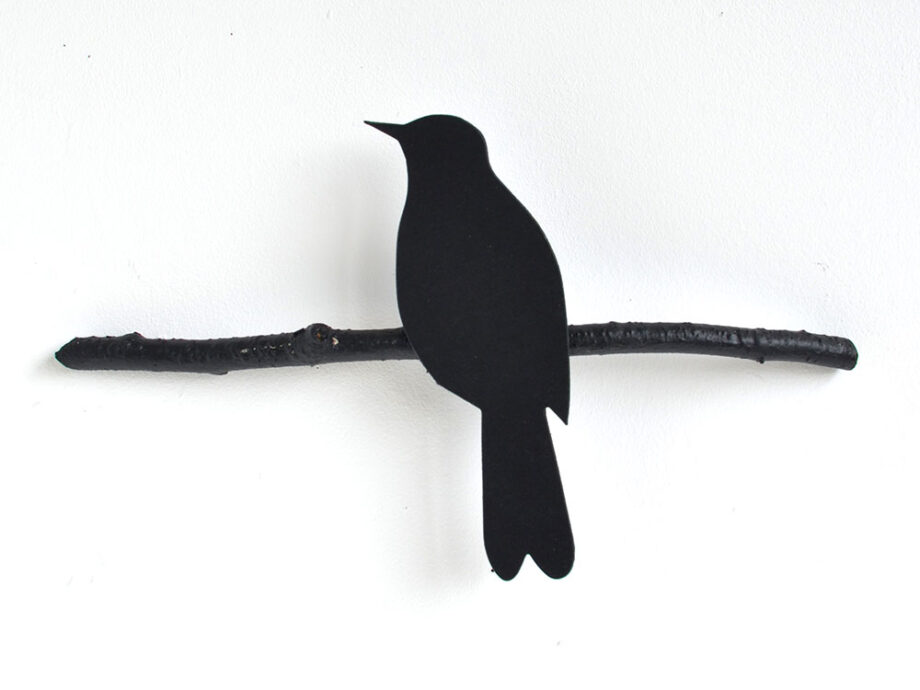 Renna Deluxe Amsel in Schwarz Wandobjekt Kauf eins, bekomm eins gratis