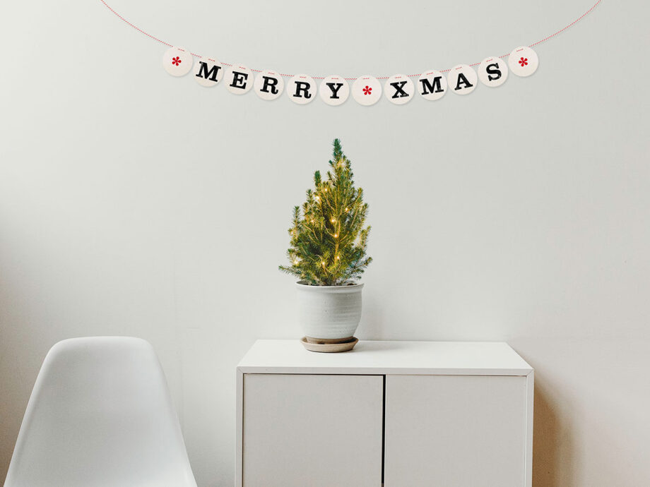 Renna Deluxe MERRY XMAS Girlande Neueste Stile