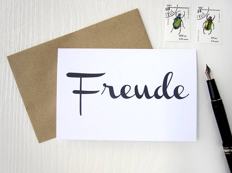 Renna Deluxe FREUDE // Klappkarte Bis zu 60% Rabatt