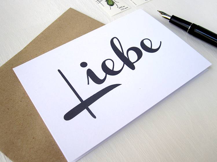 Renna Deluxe LIEBE // Klappkarte Sonderangebot der Fabrik