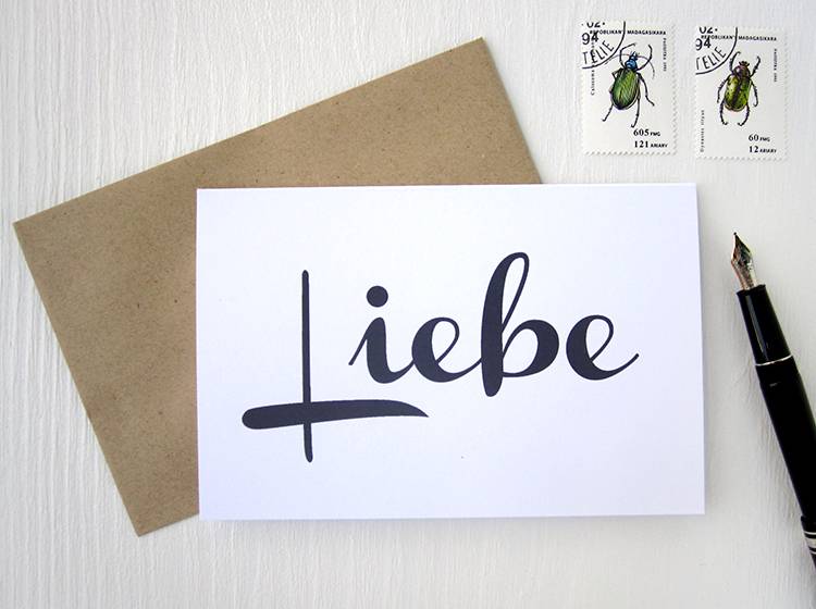 Renna Deluxe LIEBE // Klappkarte Sonderangebot der Fabrik