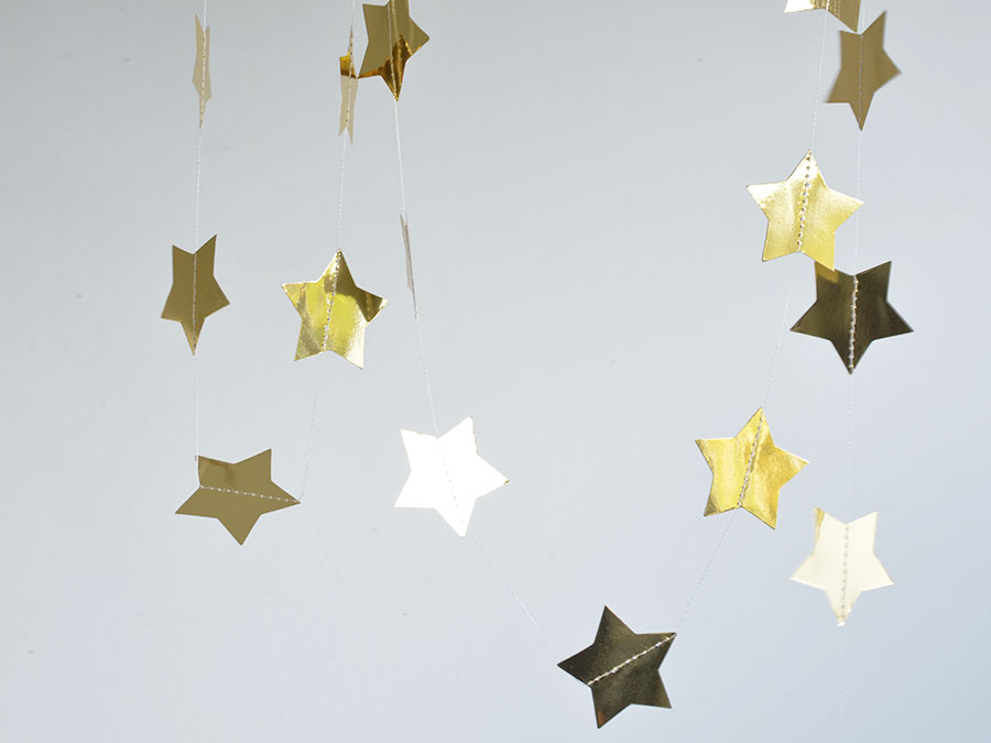 Renna Deluxe Sternengirlande Gold Fabrik Onlineshop