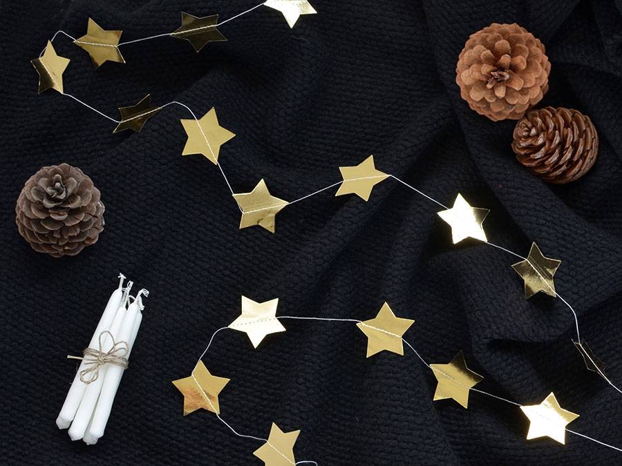 Renna Deluxe Sternengirlande Gold Fabrik Onlineshop