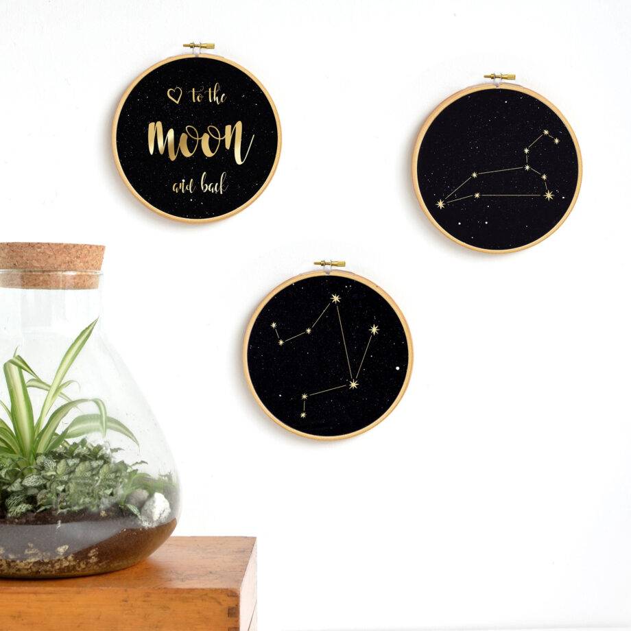 Renna Deluxe I love you to the moon and back! Gold Druck Begrenztes Angebot