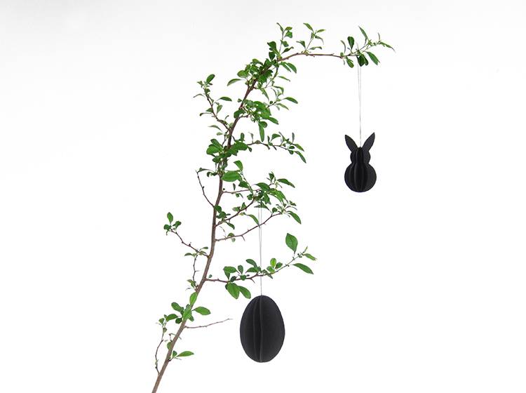 Renna Deluxe Anhänger Osterhase Schwarz Sonderangebot der Fabrik