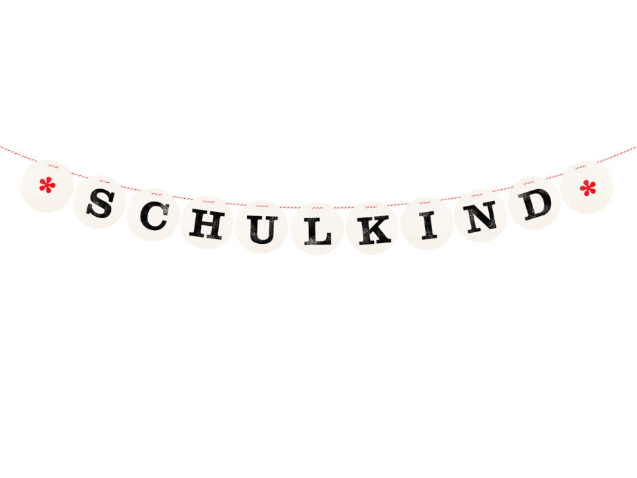 Renna Deluxe SCHULKIND Girlande für die Einschulung Party-Deko Blitzangebot