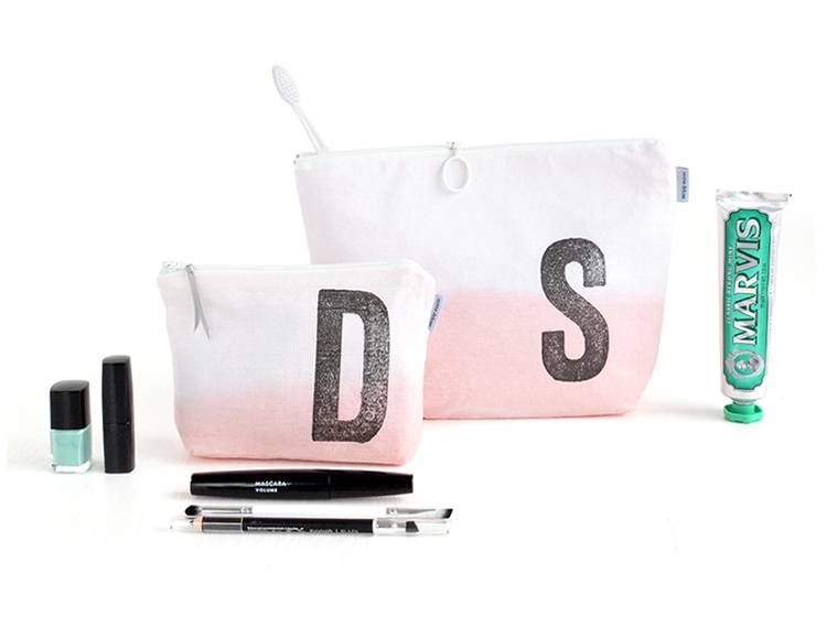 Renna Deluxe Kulturtasche ROSA mit Monogramm personalisiert Letzte 2 Tage